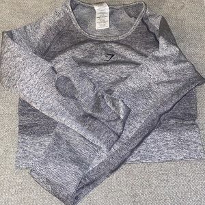 Grey workout top